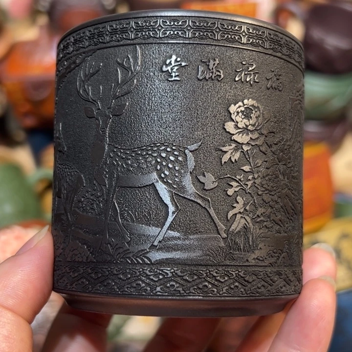 茶杯紫砂宜兴紫砂主人杯