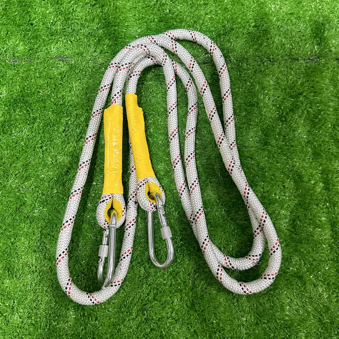 16毫米粗双勾绳3米长户外作业保险绳涤纶材质适用于空调安装