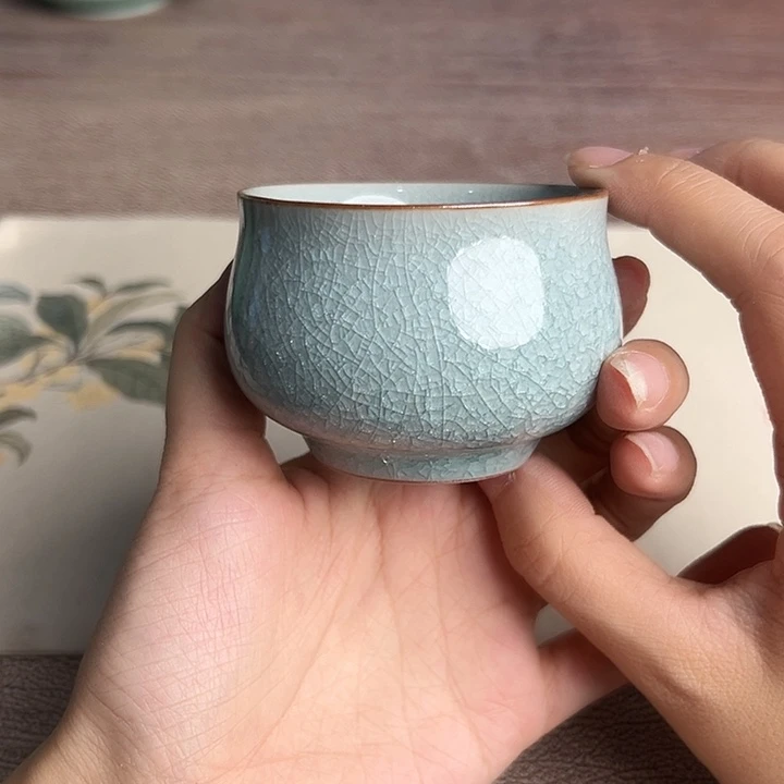龙泉云间青瓷小米茶器