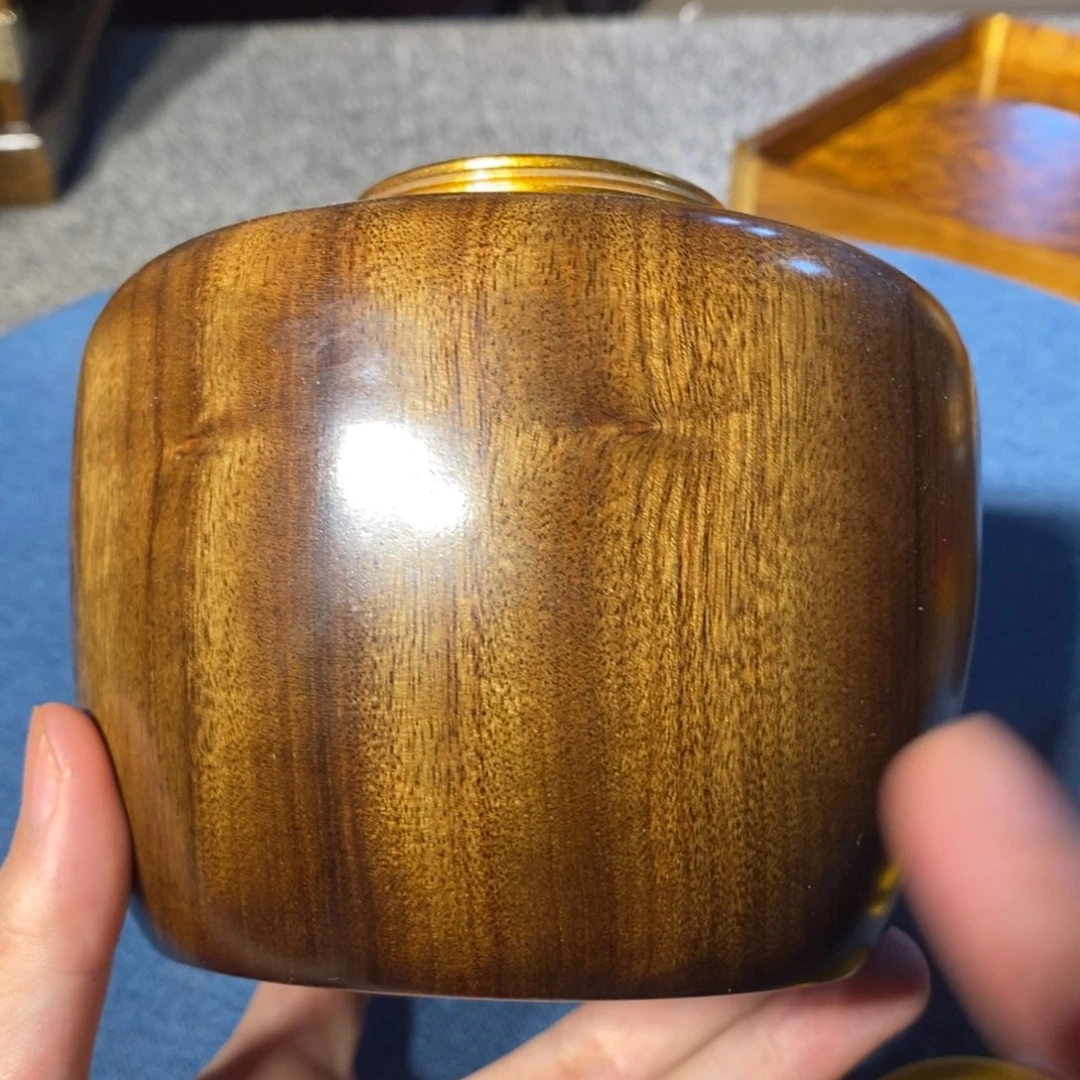 金丝楠金丝楠木阴沉木乌木茶叶罐