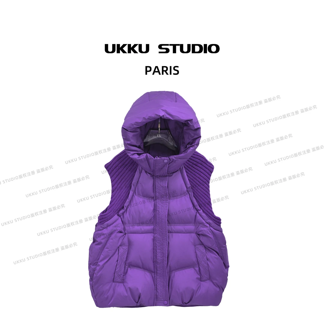 小尧【UKKUSTUDIO】小众设计感保暖短款马夹外套冬季新棉服211480