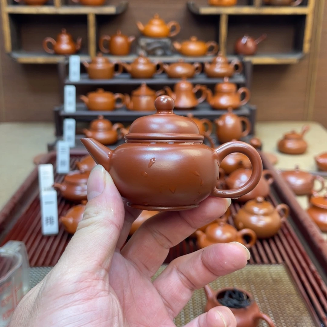 朱泥茶壶水平50-60cc