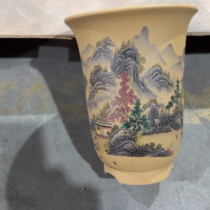 紫砂花盆紫砂花盆破损补发