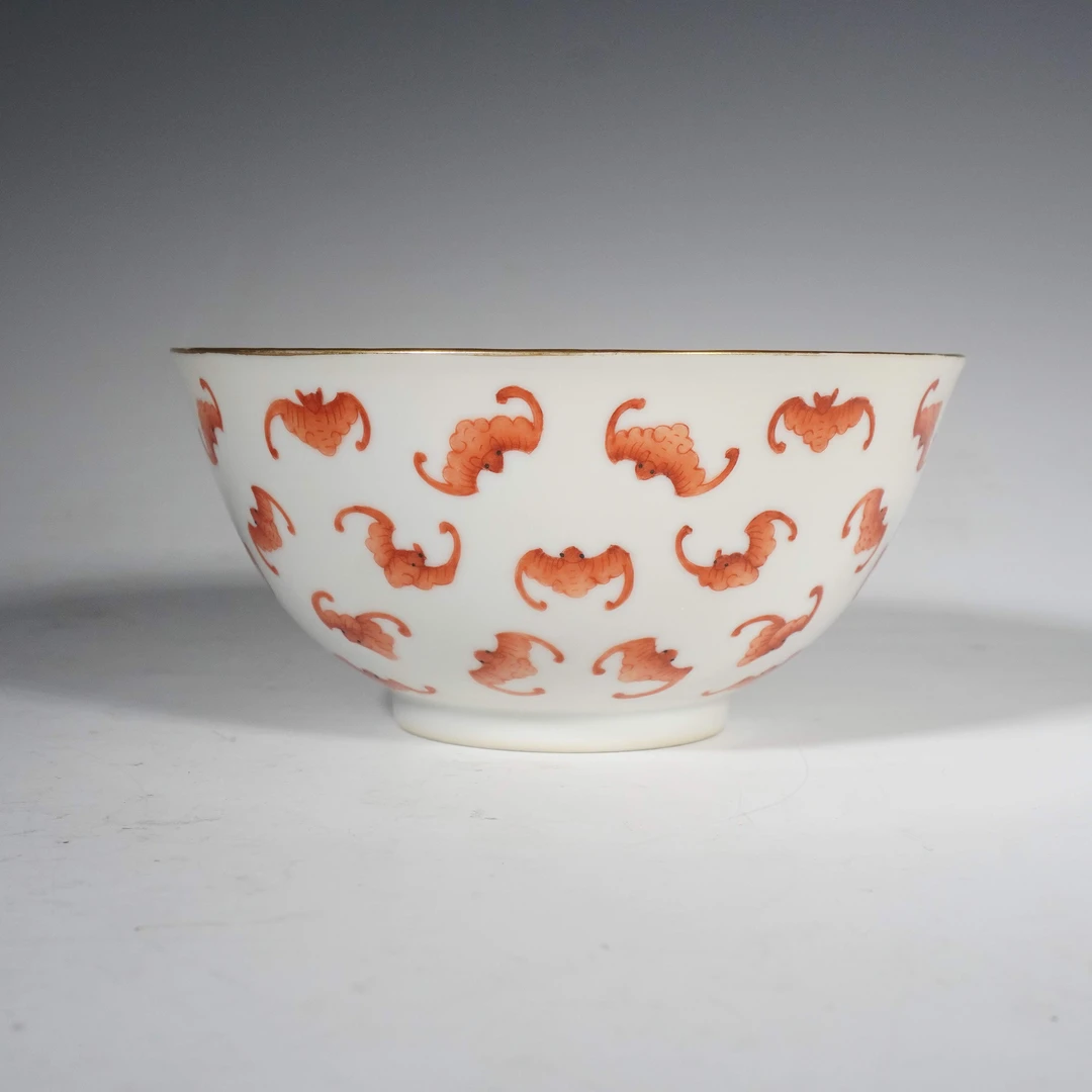 【拍卖】Lot 23921 矾红洪福齐天纹碗