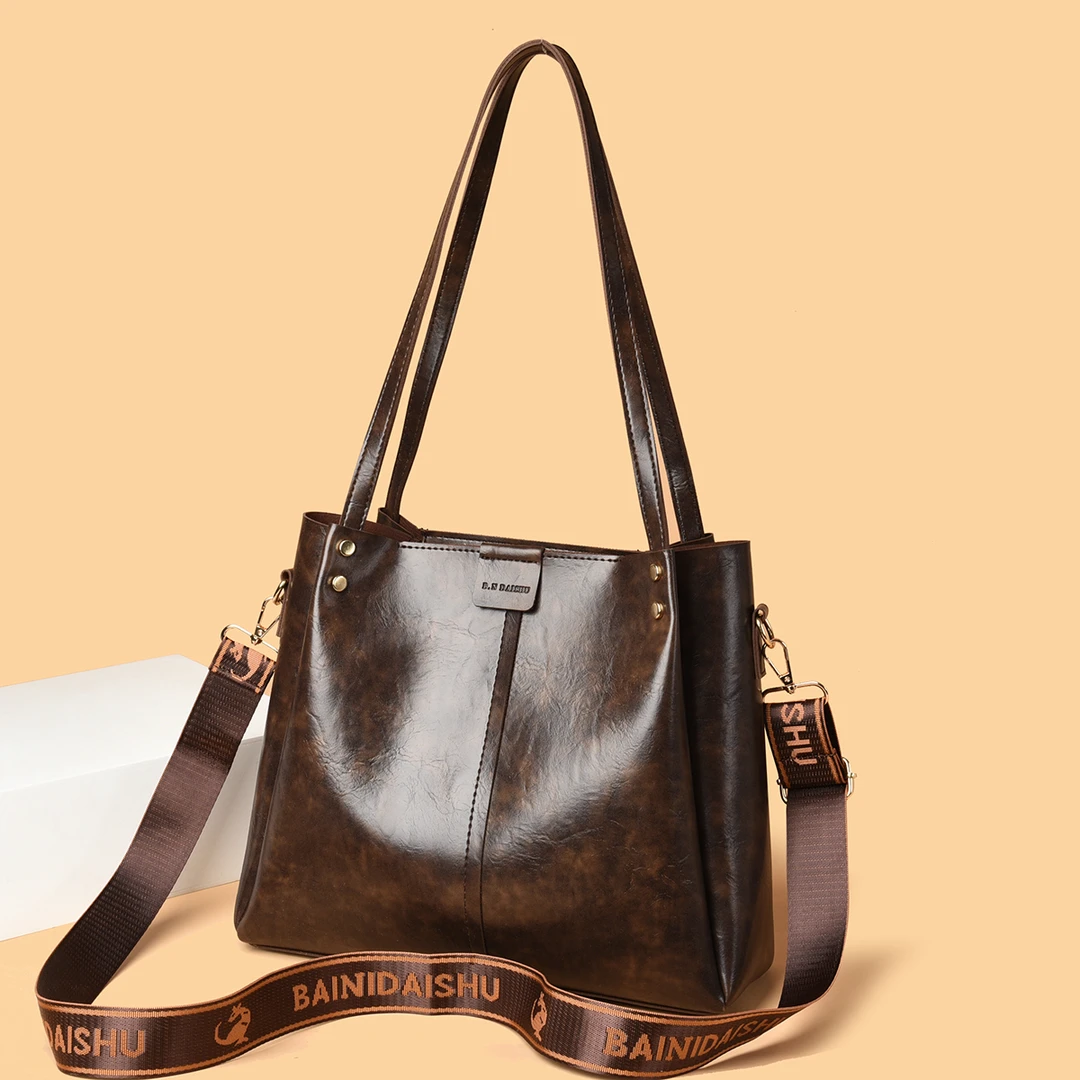 新款简约百搭单肩斜挎包包8579咖色