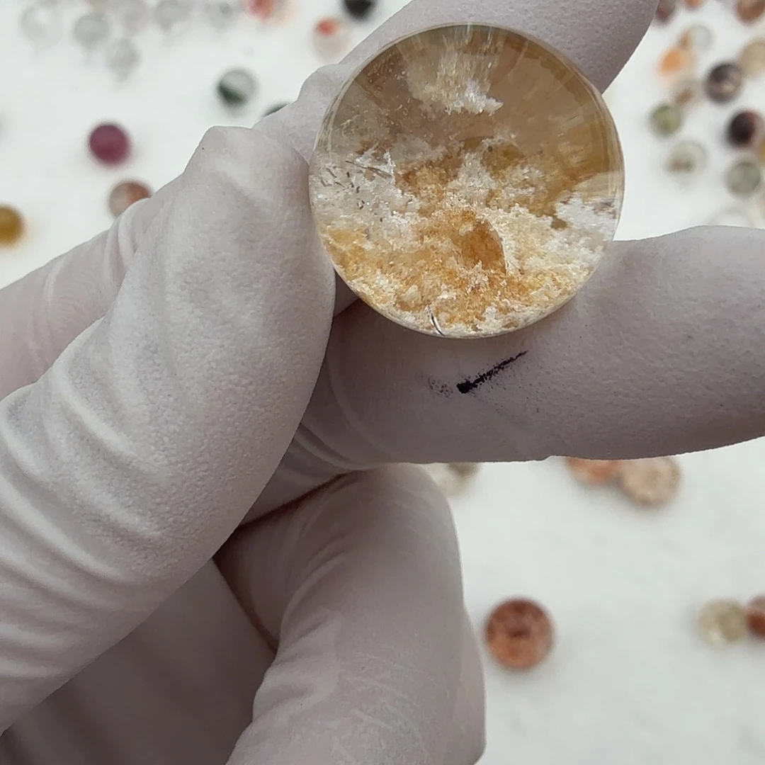 墩***墩未镶嵌珠宝半成品水晶18.3mm定制不退换