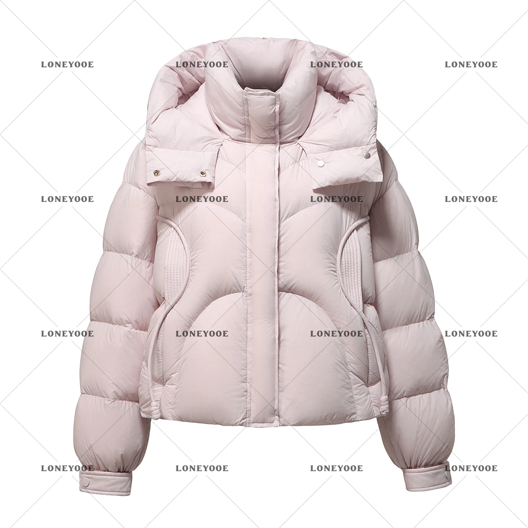 小富婆零压泡芙款90绒子白鸭绒秋冬甜美多巴胺时尚慵懒松弛羽绒服