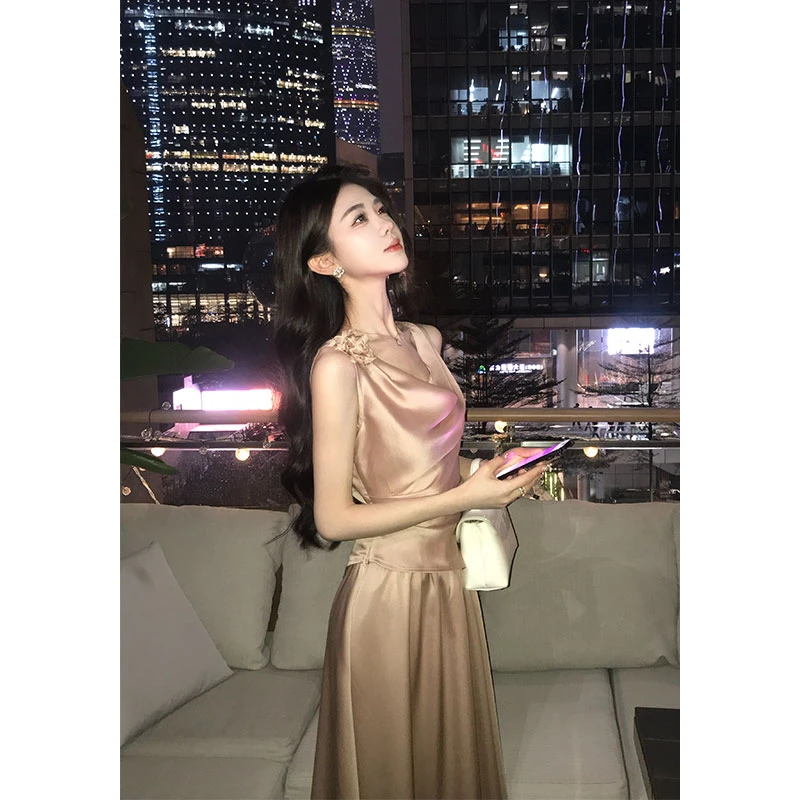 【流光逸韵】夏季洋气法式轻熟风气质轻薄透气荡领上衣套装LL9518