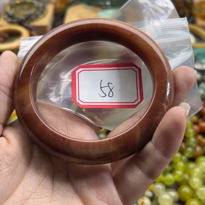 ****姐未镶嵌蛇纹石玉手链