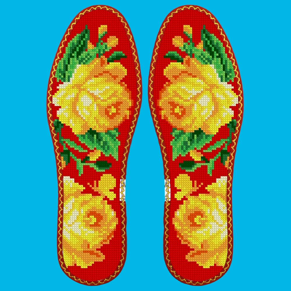 42码小格十字绣鞋垫1可选花样(直播间福利）