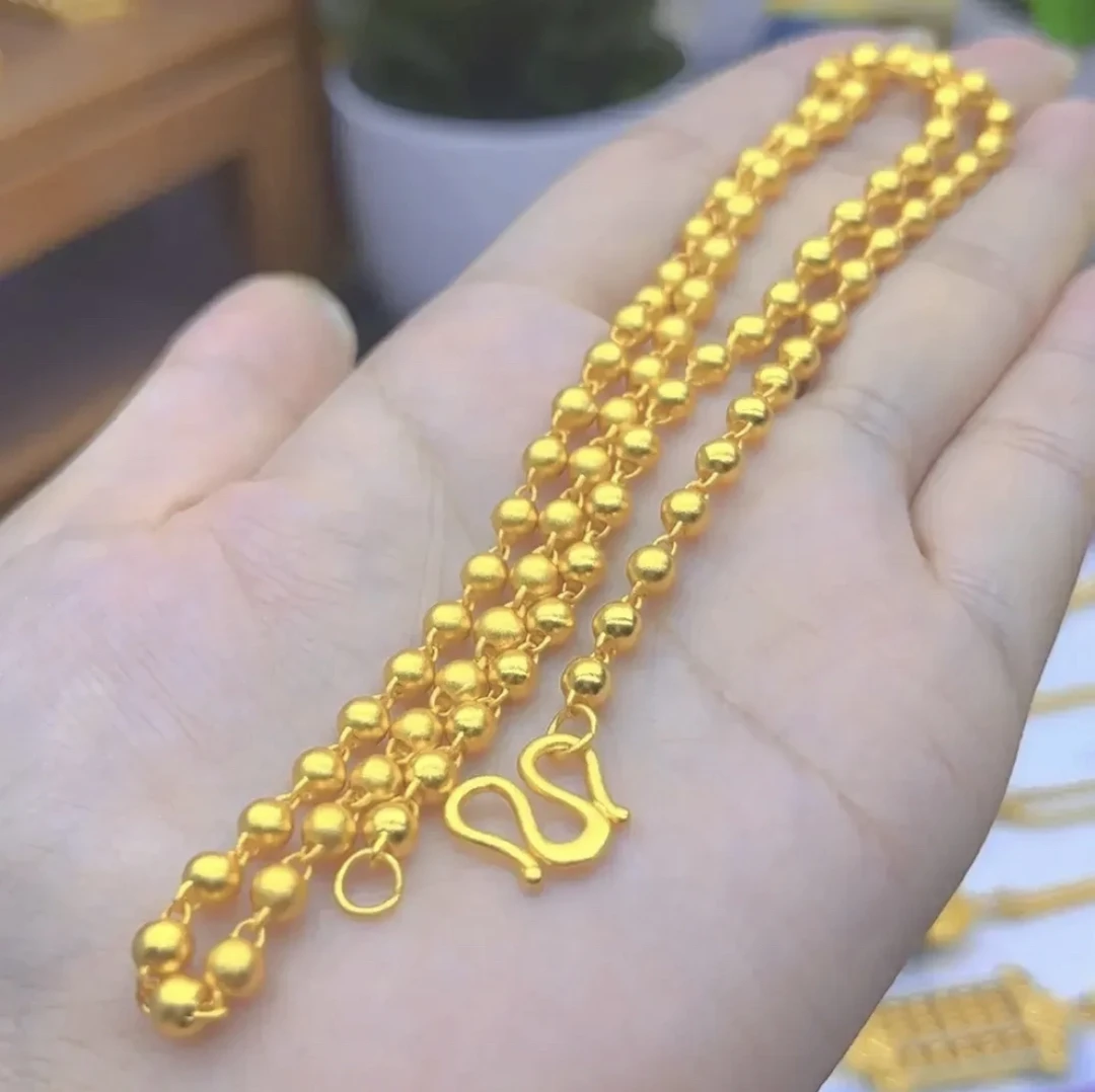 铜合金项链  【金熙】 卡4光珠项链（女士必备款）