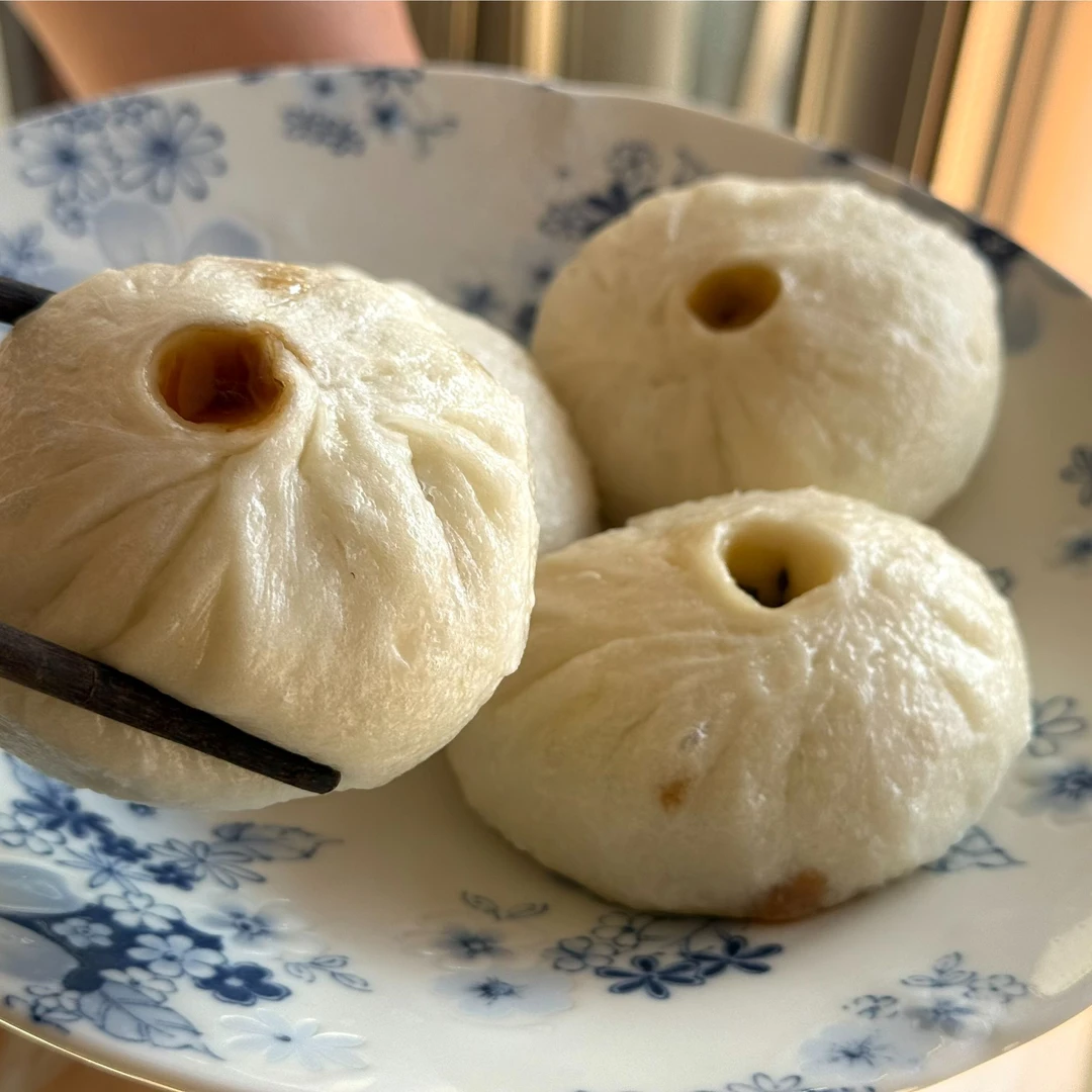 【蓝鲸小掌柜】无抗黑猪肉鲜肉包一袋6个420g,一份4袋