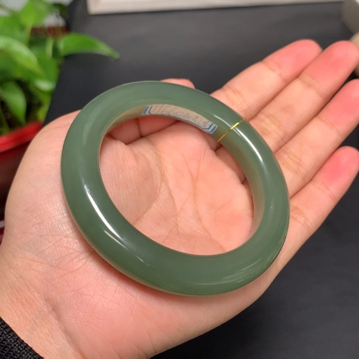 和田玉手镯未镶嵌55