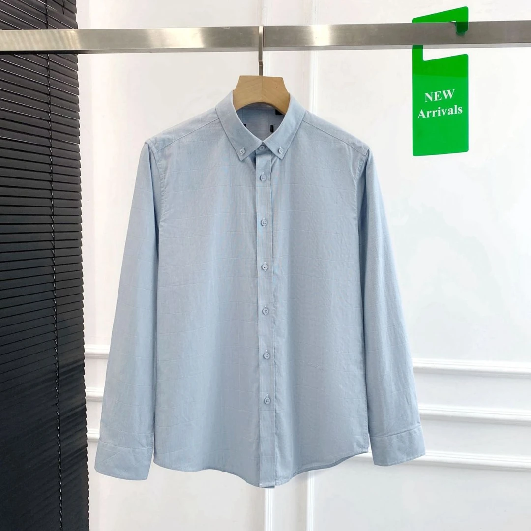 舒适纯棉洗水面料!品牌剪标长袖衬衫男春季亲肤舒适休闲透气衬衣