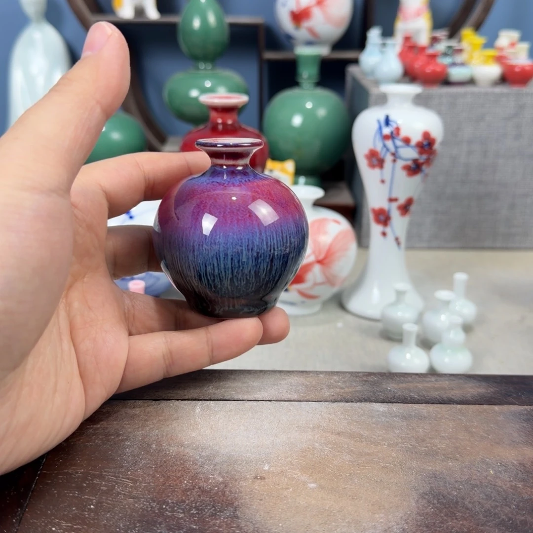 陶瓷手工小花器摆件
