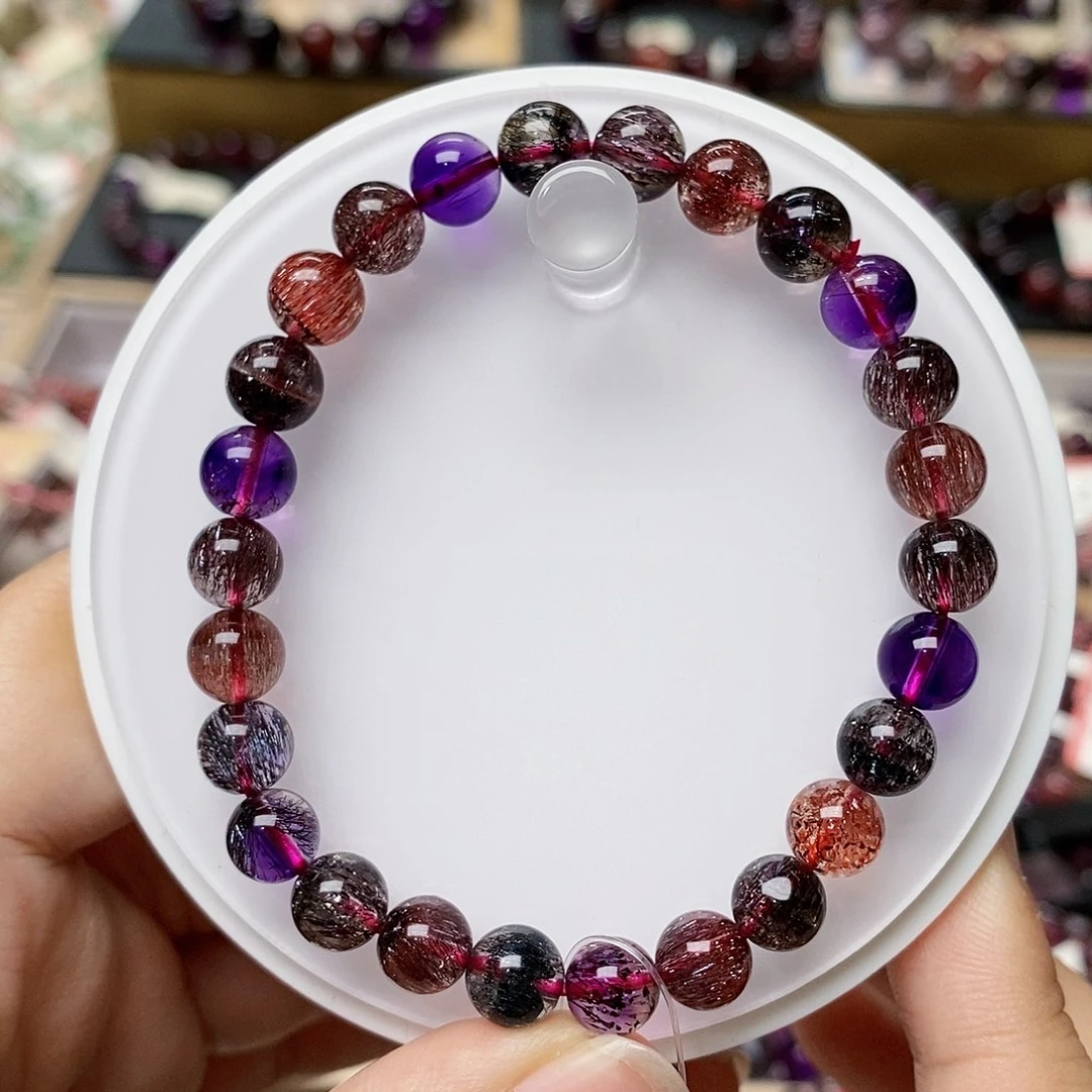 未镶嵌手链水晶卡七黑加仑超七