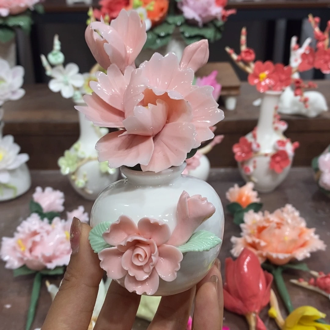 瓷片陶瓷工艺品摆件