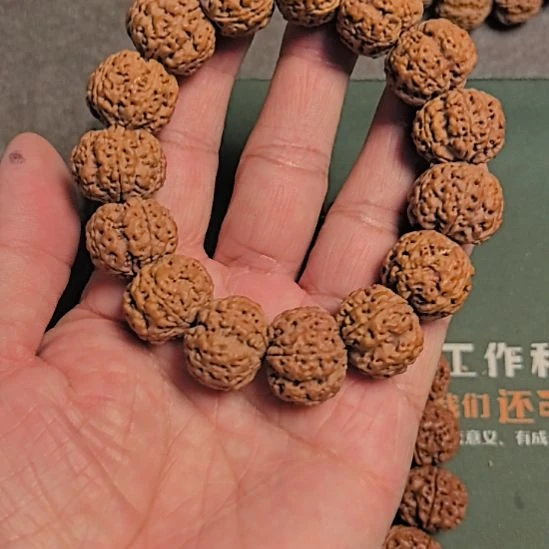金刚菩提手串五星梅花大金刚手串，20左右，原皮原色