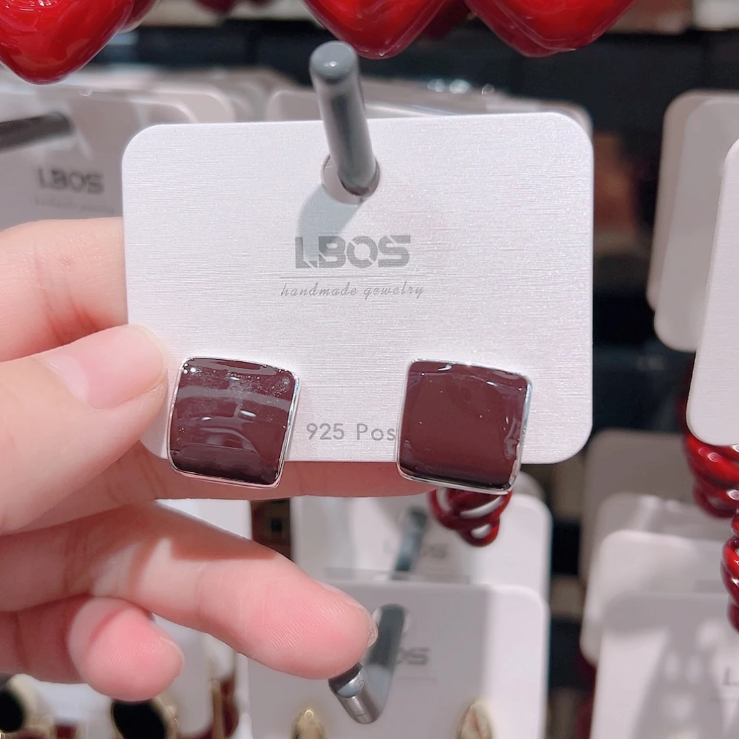 锆石纯铜合金耳环