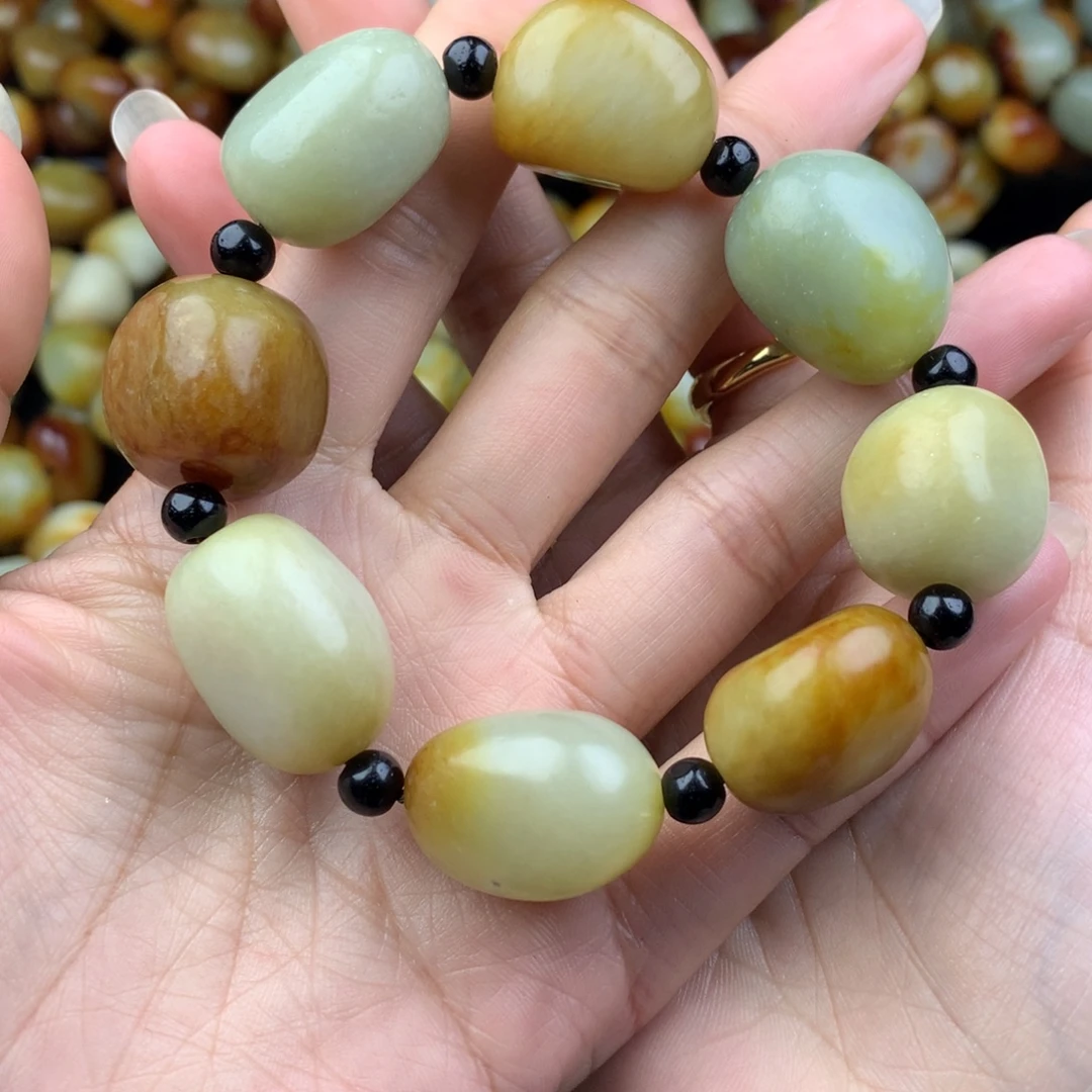 和田玉未镶嵌手链