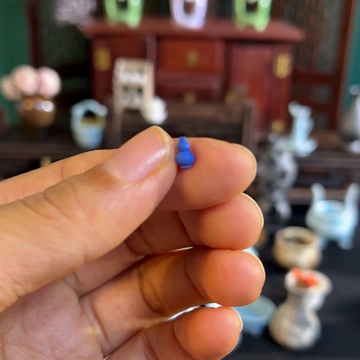 摆件贝***海微陶老王迷你花瓶