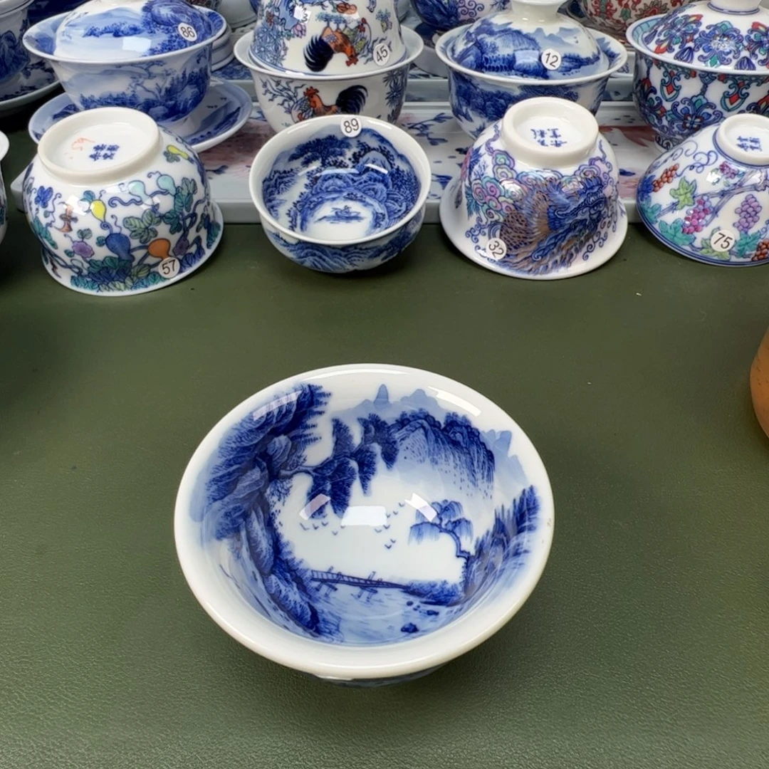 景德镇纯手工纯手绘茶具木木91