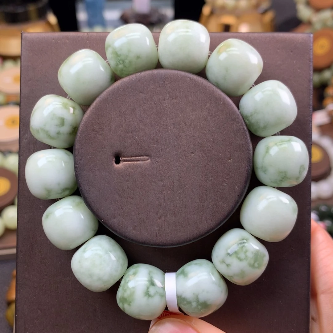 蛇纹石玉手链未镶嵌