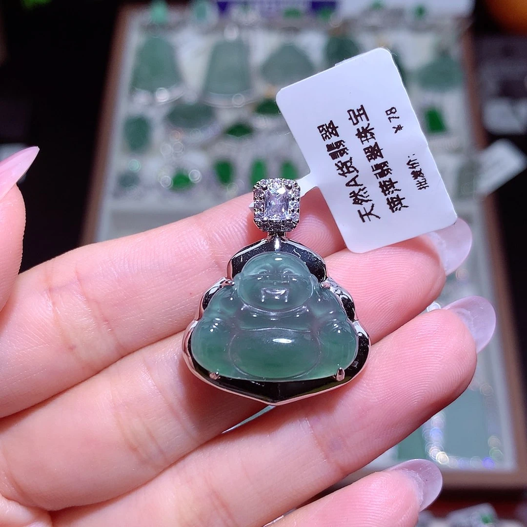 翡翠未镶嵌颈饰用****5翡翠