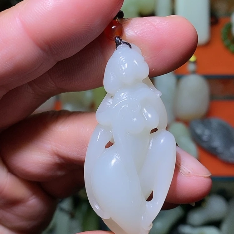 【闪购商品】未镶嵌和田玉（白玉）挂件