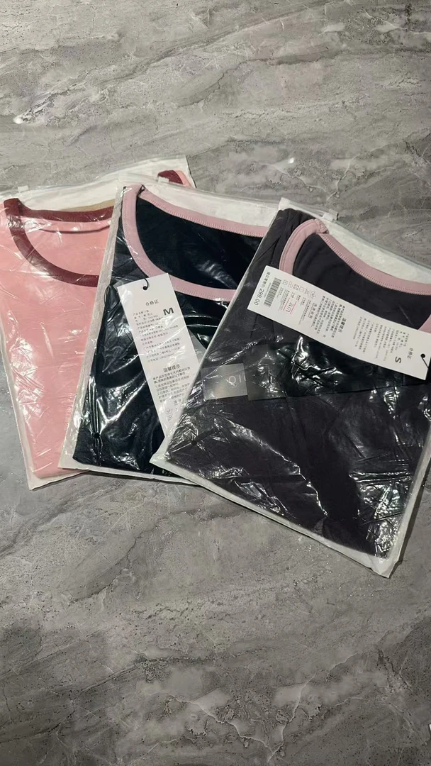 圆领拼接拼色短袖T恤夏季女士