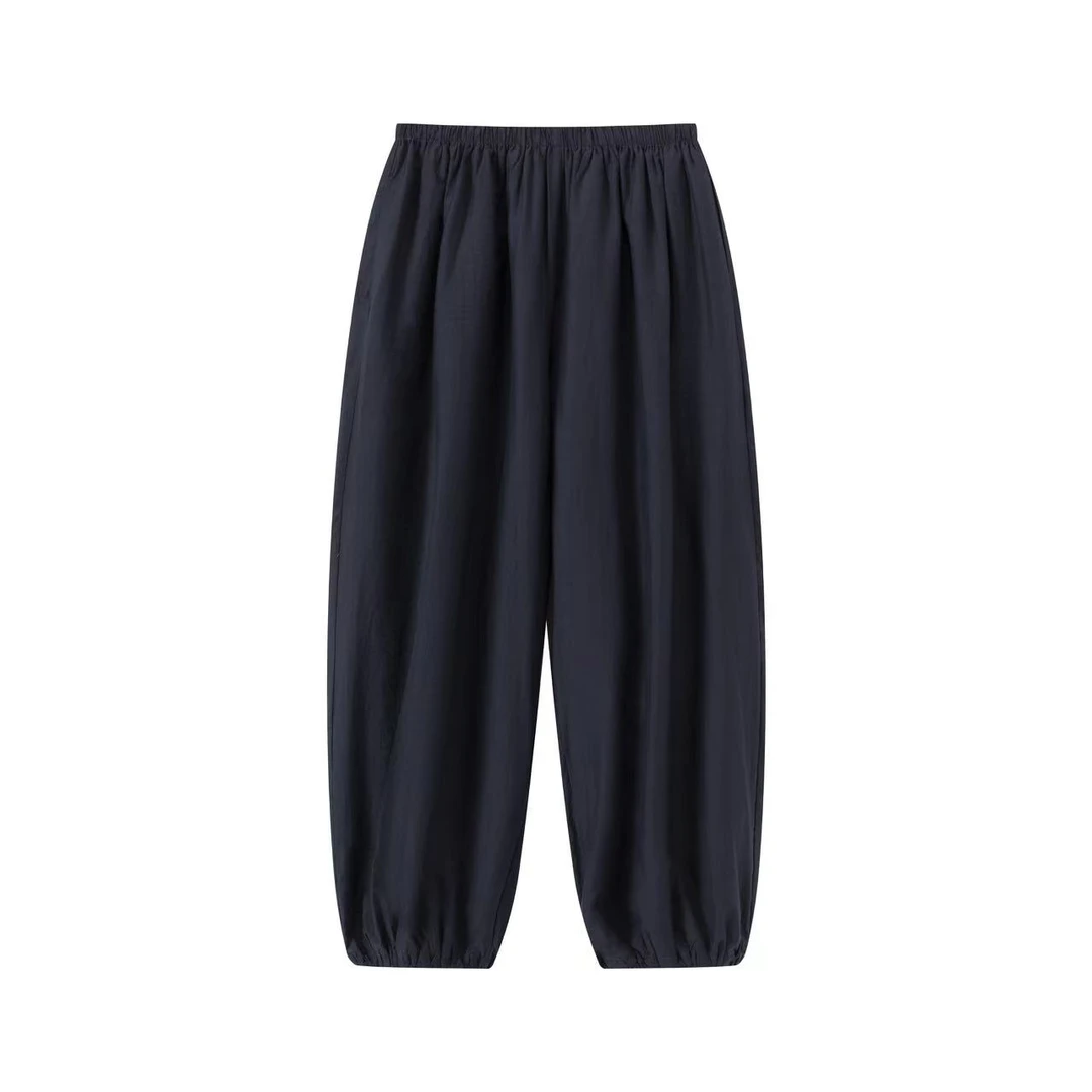 【茉舍】VIVEATIC 休闲百搭纯色阔腿休闲裤 VA250651-620