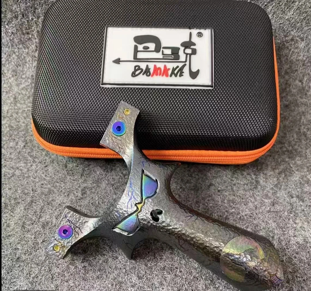 正品巴马克钛合金恶魔七代闪电纹雕刻钛硬化高端户外玩具