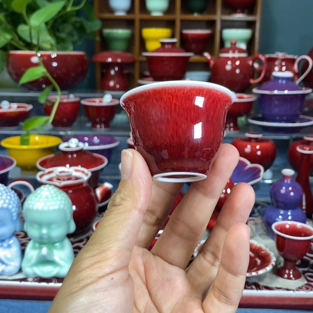 景德镇浅行郎红手工，福利瑕疵