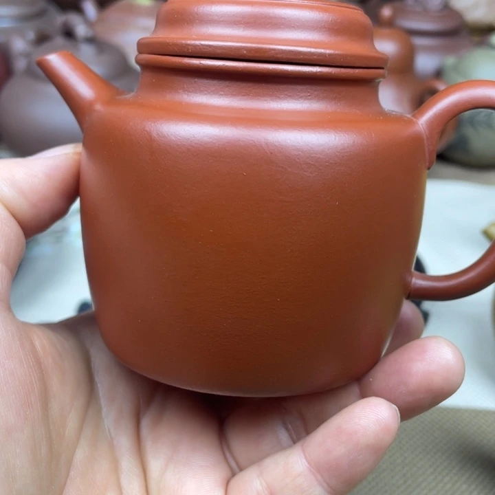 茶壶紫砂紫砂壶朱泥德钟200cc
