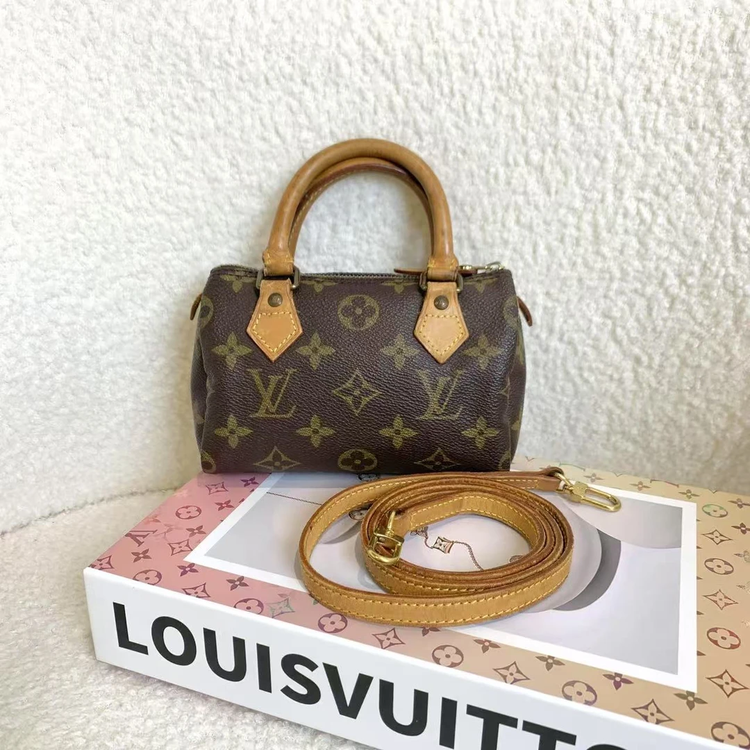 90新 LouisVuitton/路易威登 壹臻/老花 speedy nano 77271483