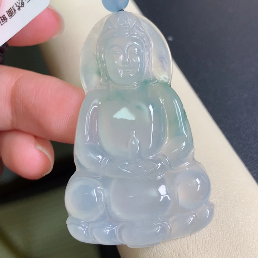 【闪购商品】翡翠颈饰未镶嵌流**生观音