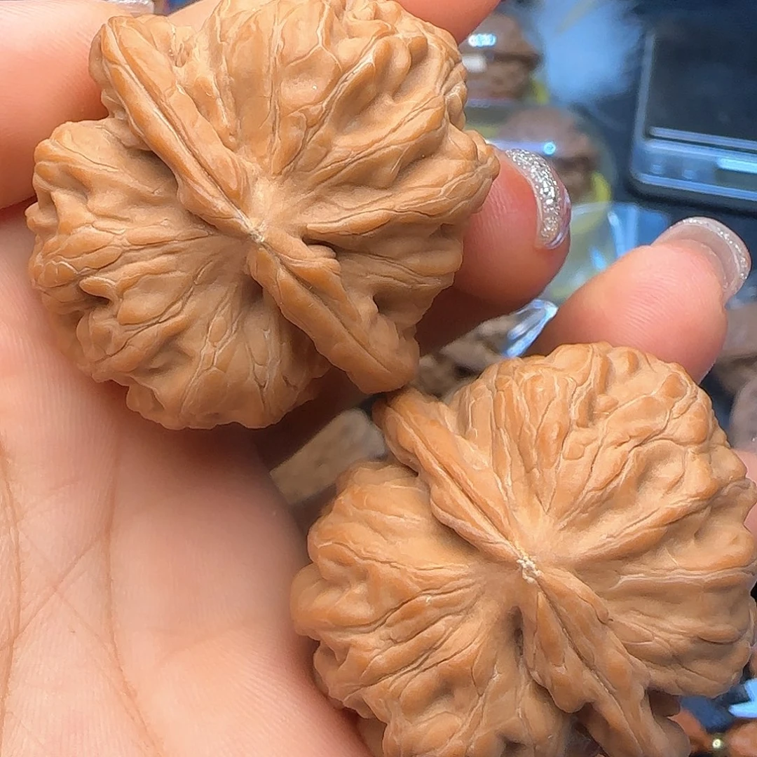 吊坠文玩核桃43蜡皮方块
