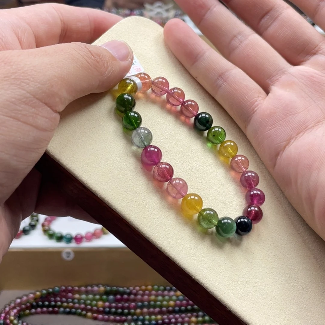 碧玺手串未镶嵌8.5mm.mmmmmmmm