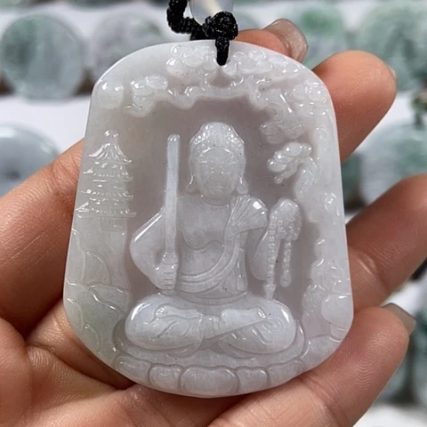 翡翠颈饰未镶嵌不动明王福利