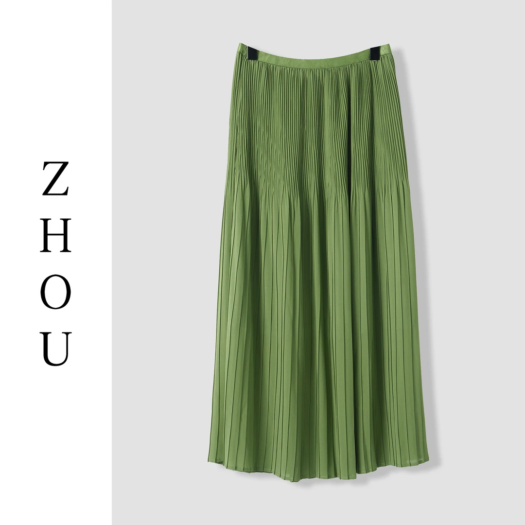 （周哥甄选）绿色半身裙-22164