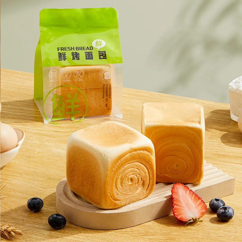 【配料表干净】手撕生吐司鲜烤面包90g/个自然牛乳浓郁短保代餐zb
