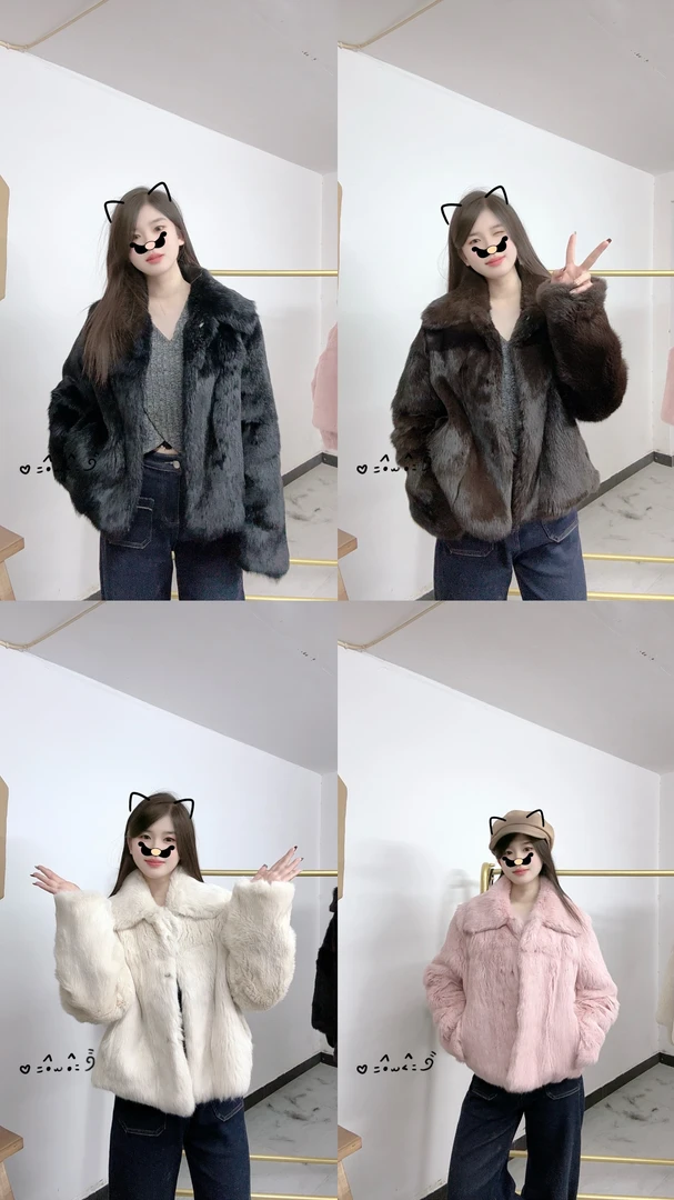 人造皮草 2024新款时尚显瘦轻奢小个子短款外套（掉浮毛正常现象）