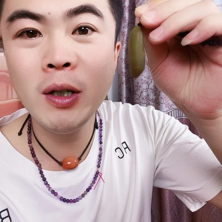 手链未镶嵌和田玉（青玉）和田玉吊坠