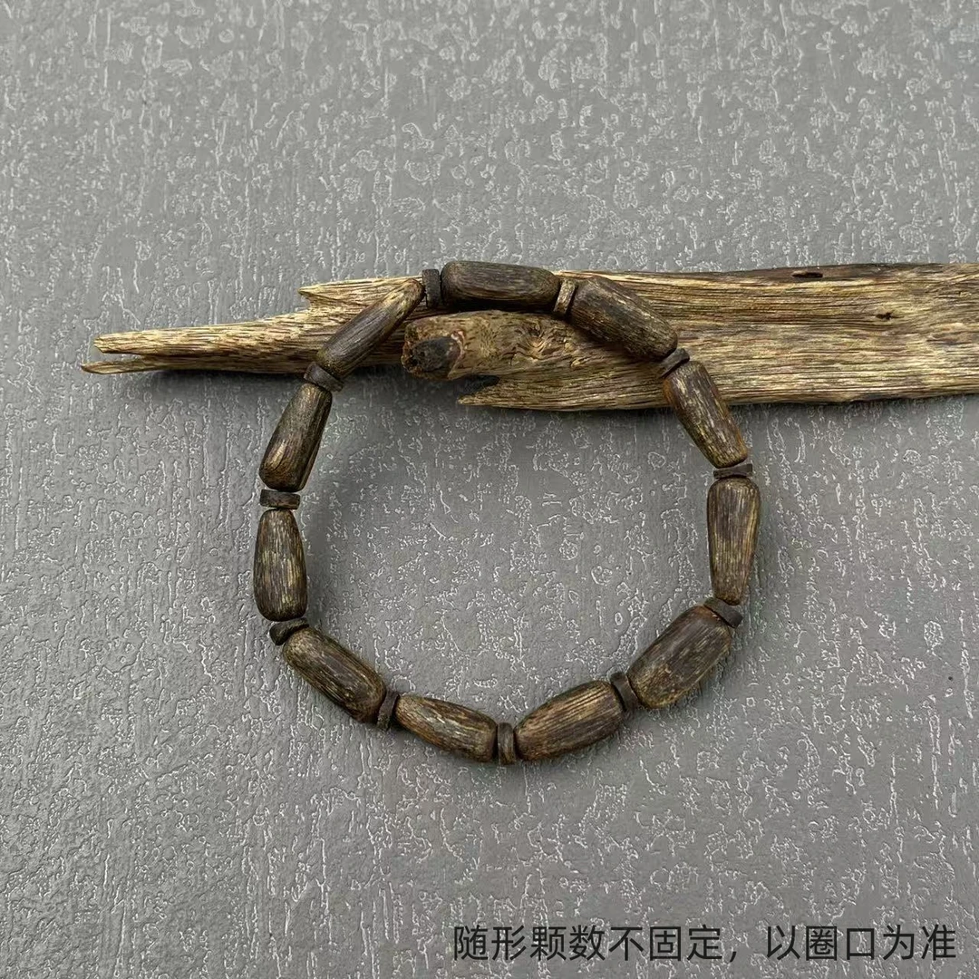 沉香莺歌绿棋楠随形单圈沉香手串多样性发货一条（24）4