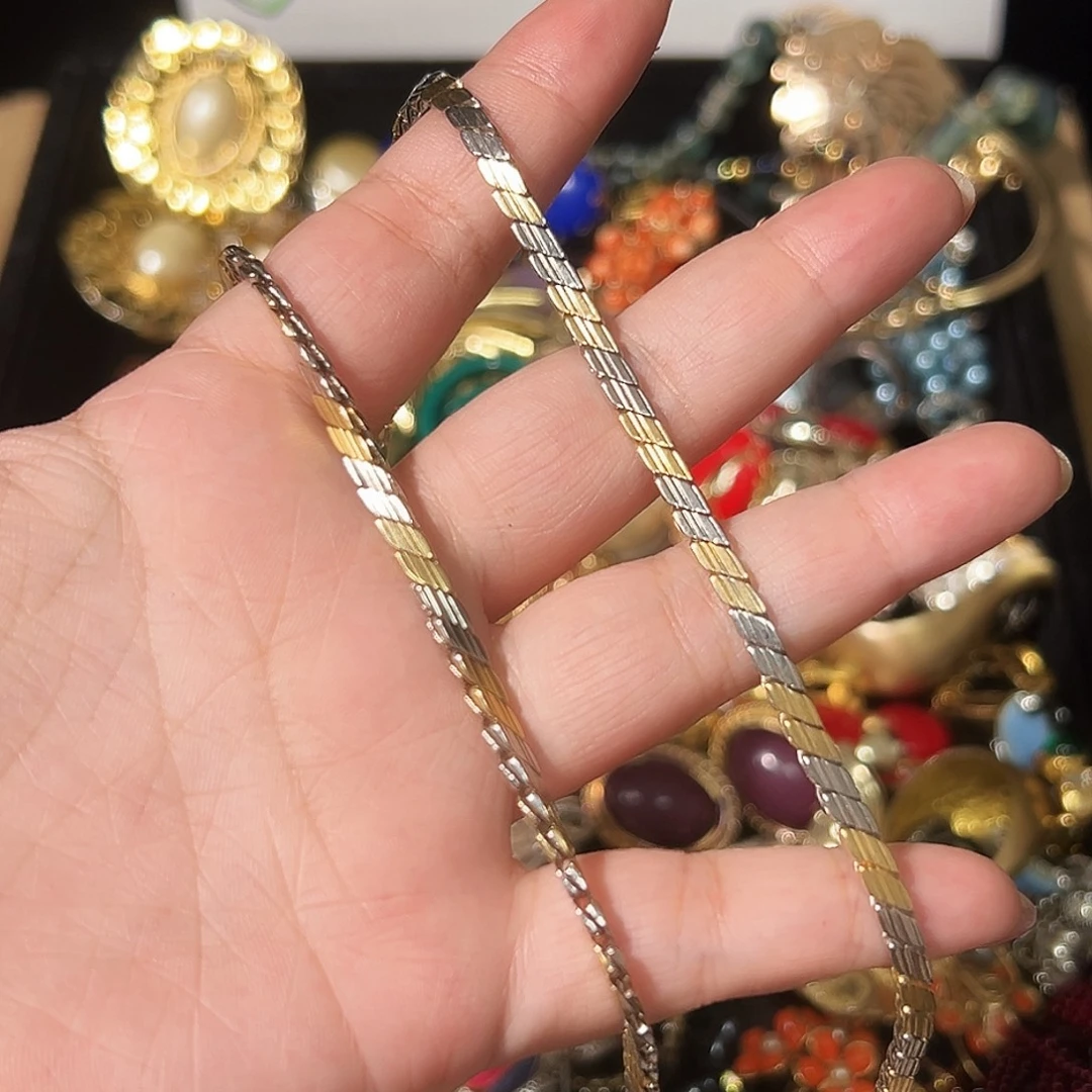 纯铜合成碳硅石项链