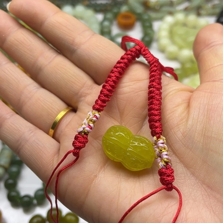 蛇纹石玉手串未镶嵌贪*蛇