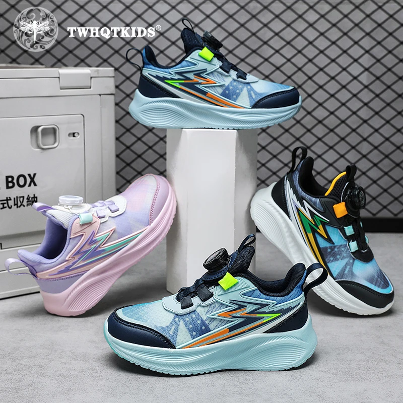 【秋季新品】TWHQT KIDS童鞋男童网面透气防滑女童运动鞋跑步童鞋