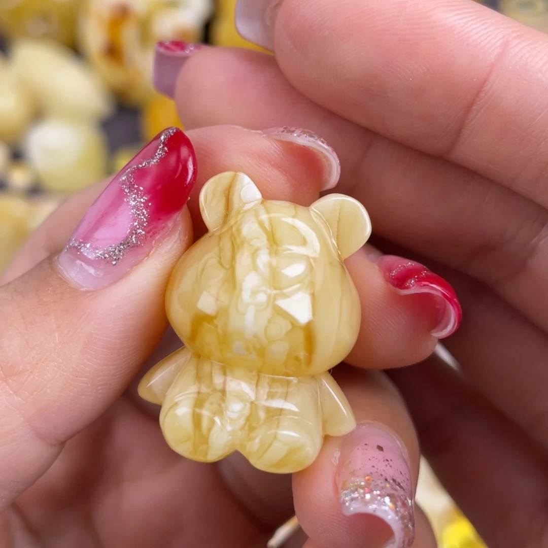 琥珀裸石未镶嵌蜜蜡