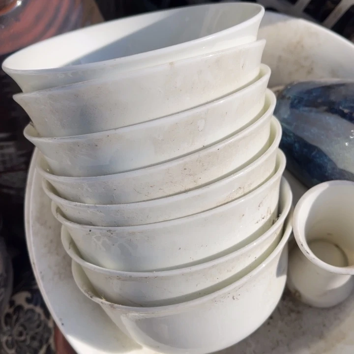 日用百货骨瓷4.5寸米饭碗8个