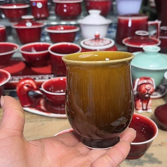 景德镇陶瓷红马坊玉兰杯